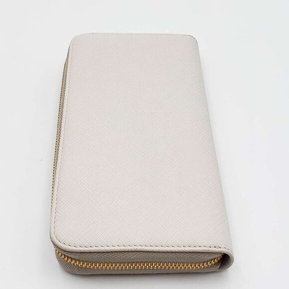 100% Authentic PRADA Saffiano Ribbon Leather Zippy Wallet - Picture 6 of 16